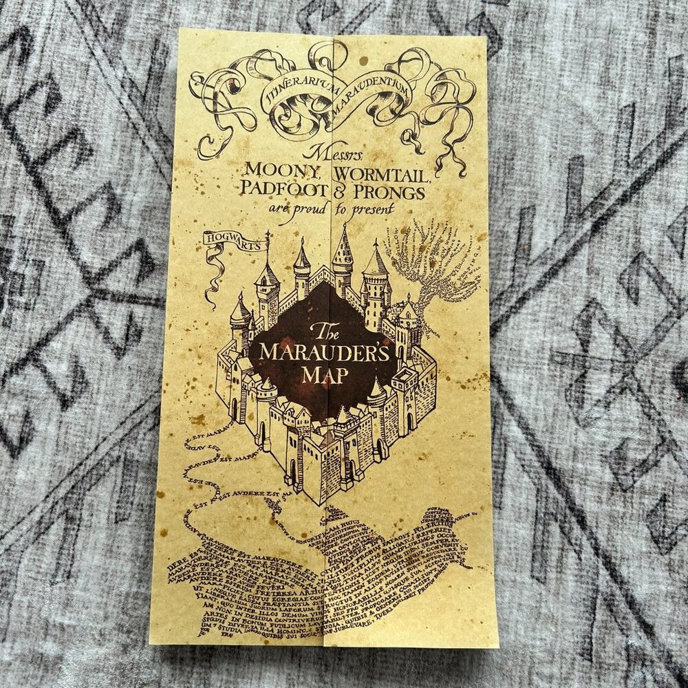 Like New Harry Potter Marauders Map